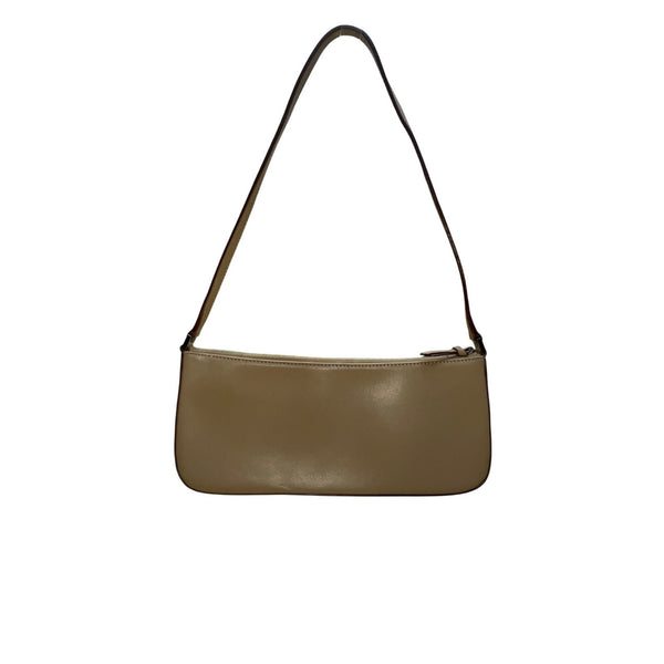 Kate Spade Women’s Beige Leather Rectangular Minimalist Design Shoulder Bag