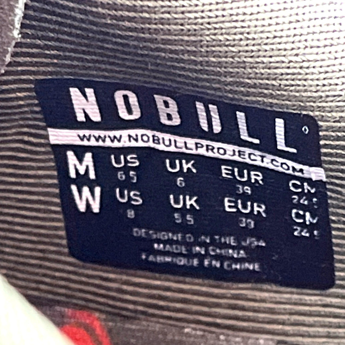Nobull Unisex Sneakers With Red Soles Size M 6.5/W 8 - NEW