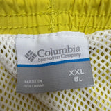 Columbia Mens Yellow Nylon Omni-Shade Sun Protection Shorts Lightweight Size XXL