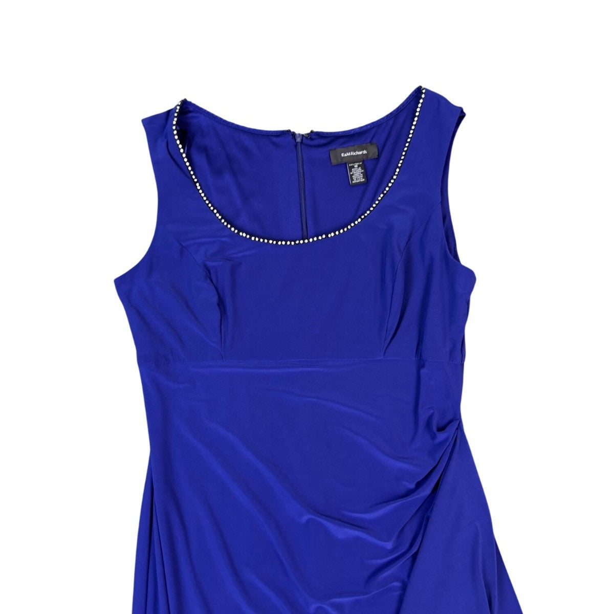 R&M Richards Womens Royal Blue 2-Piece Sleeveless Dress & Jacket Size 10