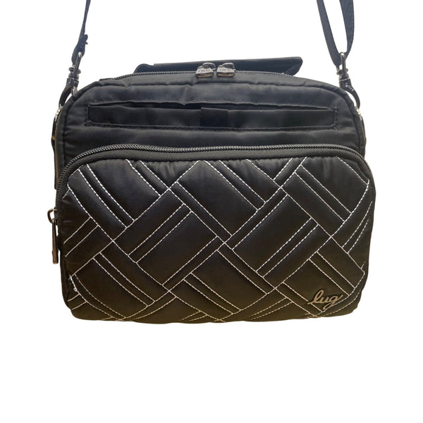 Lug Women’s Black Quilted Nylon Mini Ranger Adjustable Strap Crossbody Bag