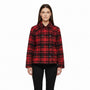 Woolrich Womens Red & Black Plaid Peacoat Double Breasted Jacket Size L