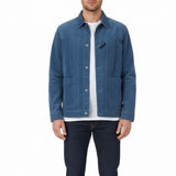 Banana Republic Mens Blue  Jacket Snap Button Classic Corduroy Midweight Sz L