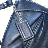 Coach Women’s Black Leather Wristlet Compact Purse