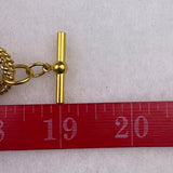 Anne Klein Womens Gold Tone Woven Rope Chain Necklace Adjustable Vintage