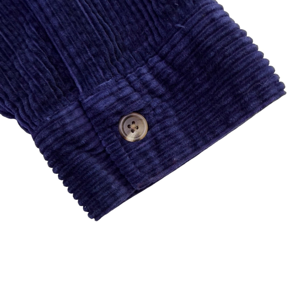 L.L.Bean Womens Navy Cotton Corduroy Button-Down Shirt Long Sleeve Sz M-Regular