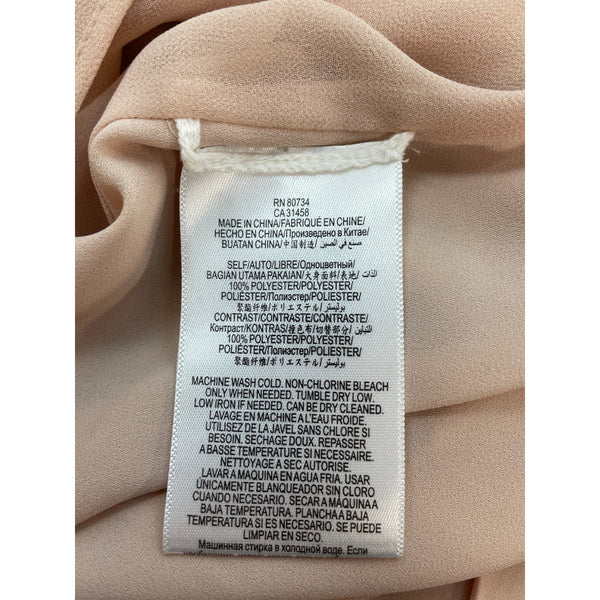 BCBG Maxazroa Women's Baby Pink Sleeveless Blouse Sz S