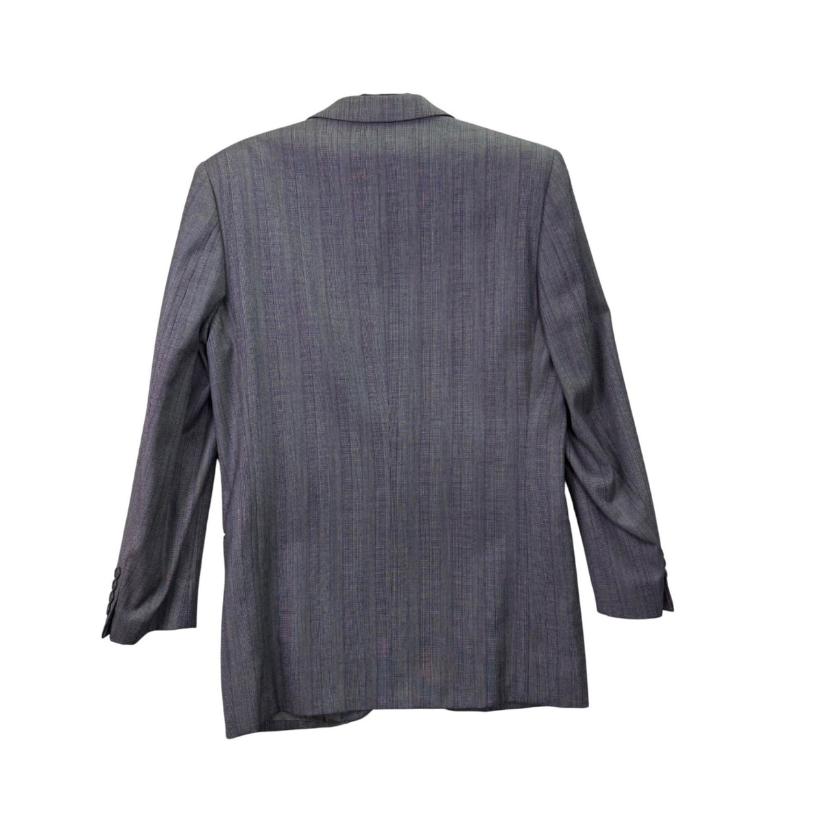 Saint Laurent Mens Gray Wool Pinstripe Blazer & Pants Suit Classic Fit