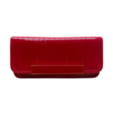 Ted Baker Women’s Red Patent Quilted With Gold Accent Bar Evening Clutch