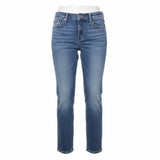 Paige Womens Straight Leg Mid-Rise Blue Denim Jeans Size 25