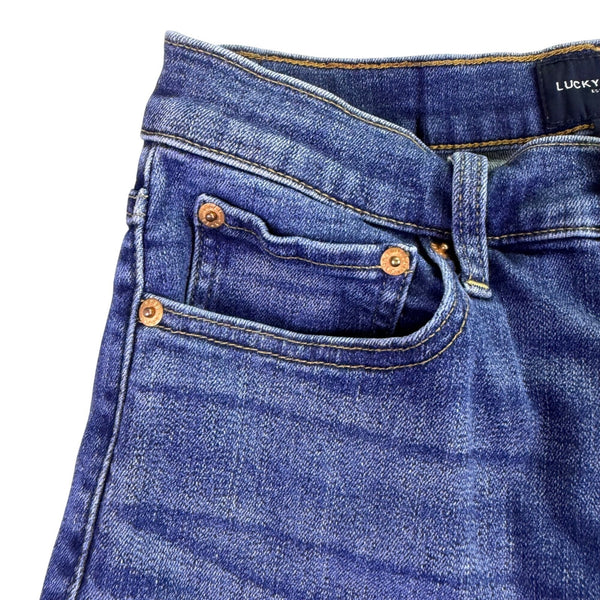 Lucky Brand Womens Blue Straight Leg Jeans Machine Washable Size 6/28R