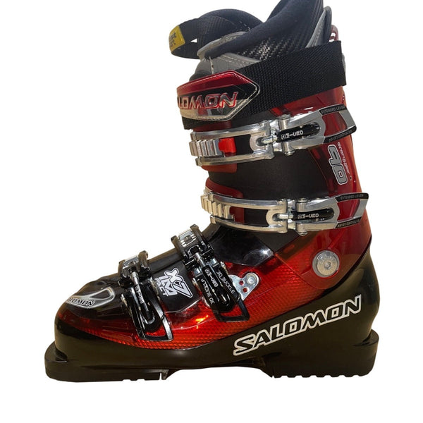 Salomon Unisex Red & Black Plastic 3D Buckles X7 Impact Ski Boots Size 26.5