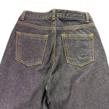 Street Market Womens Black Cotton Straight-Leg Distressed Hem Jeans Size 4