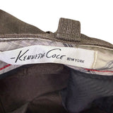 Kenneth Cole Mens Brown Casual Flat-Front Pants Durable & Stylish Size 42x29