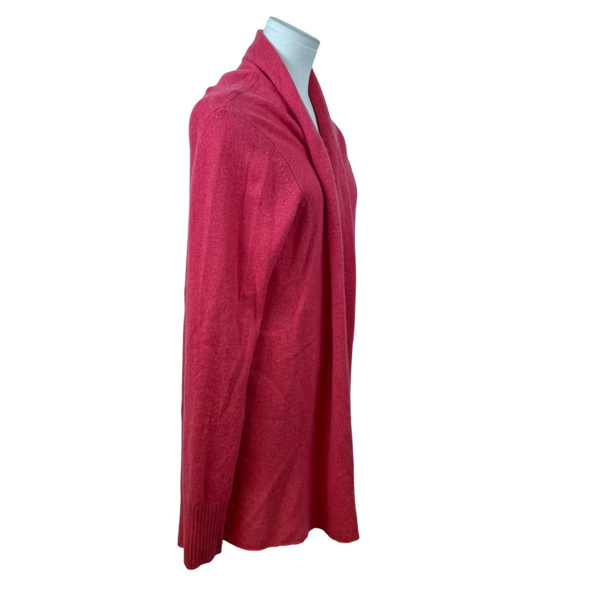 Women's Open Front Cardigan Pink Soft Long Sleeve Sweater