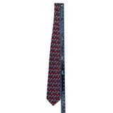 Robert Talbott Studio Mens Silk Necktie Red & Gold Abstract Multi-Color Pattern