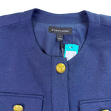 41 Hawthorn Womens Navy Military Style Jacket With Gold Buttons Size L