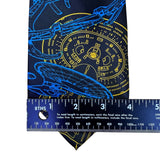 Ralph Marlin Mens Navy Blue Polyester USS Enterprise Starfleet Tie Spaceprint