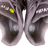 FitVille Men’s Black Mesh & Suede Comfort Wide Rebound Core Sneakers Size 13EEW