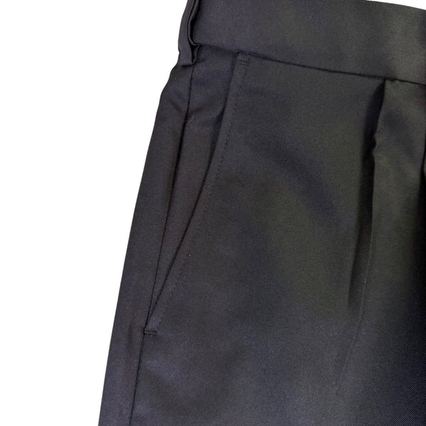 George Mens Black Pleated & Straight Leg Fit Dress Pants Size 36X32 