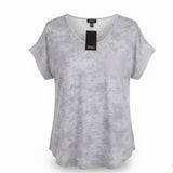 Jones New York Womens Light Gray Casual Pocket Tee Size L