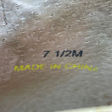 Beverly Feldman Women’s Brown Faux Croc Ankle Strap  Platform Heels Size 7.5M