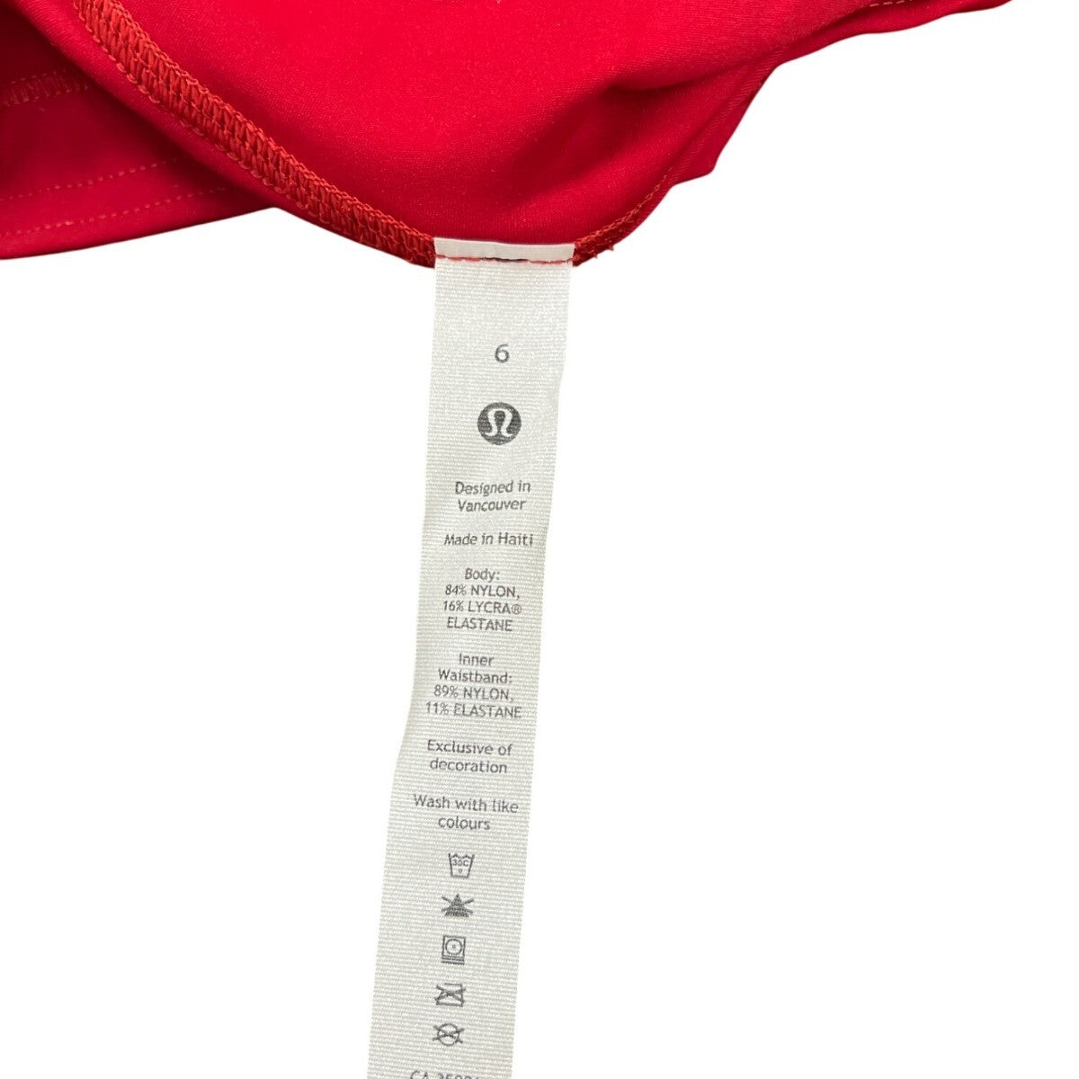 Lululemon 23" Dark Red High-Rise F&F Running Nulux Leggings Size 6 - New