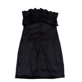 Thirty Thirty L.A. Womens Black Polyester Ruffled Strapless Dress Size M
