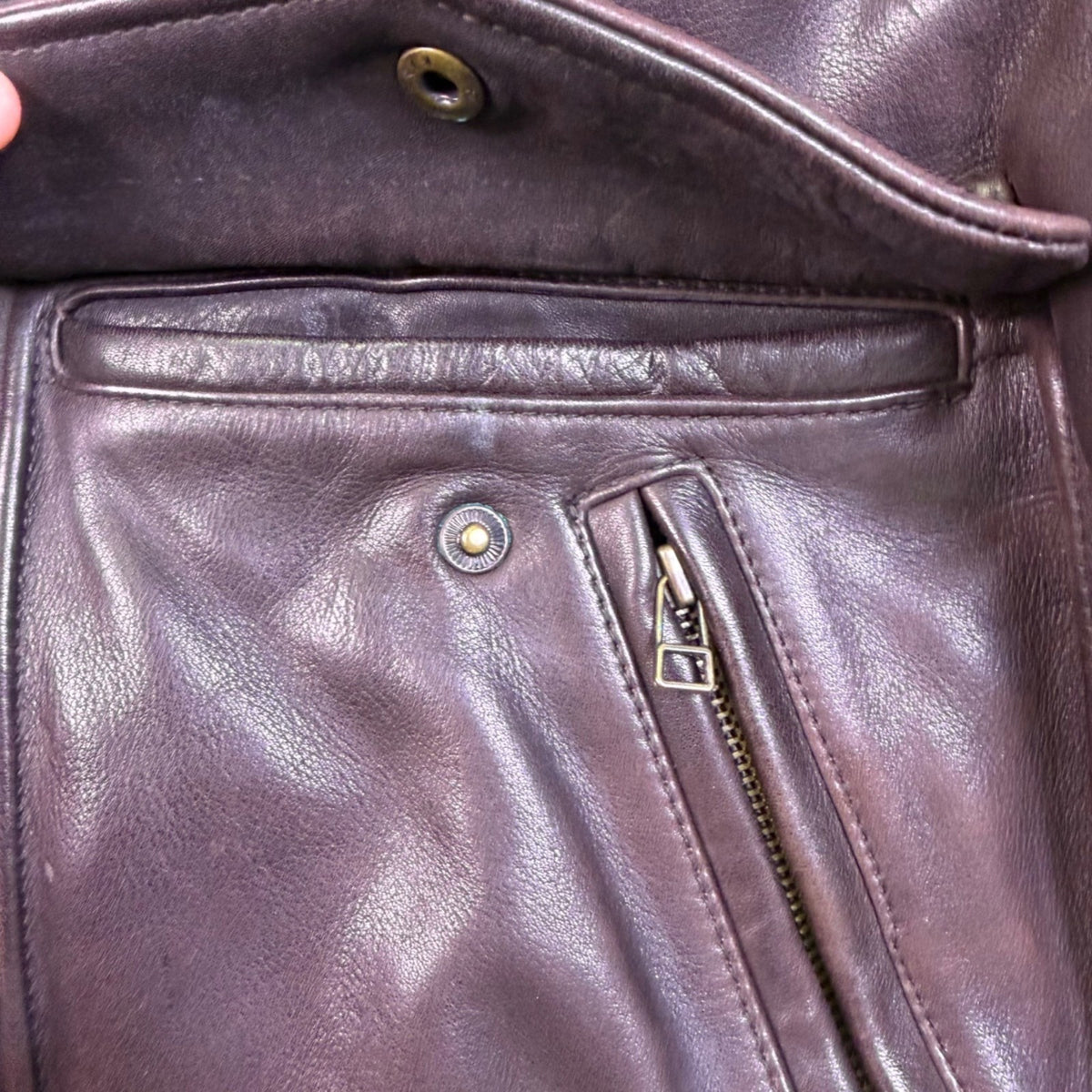 Banana Republic Mens Brown Leather Bomber Jacket Vintage Style Durable Size 42