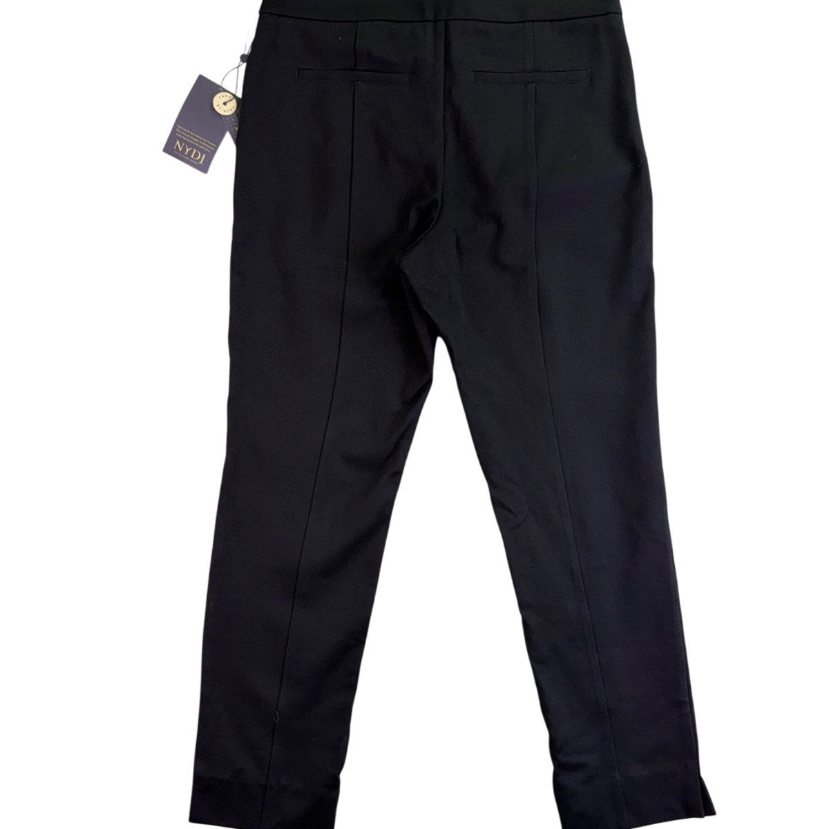 NYDJ Womens Black Ponte Ankle Pants Lightweight Slim Stretch Fit Modern Size 6