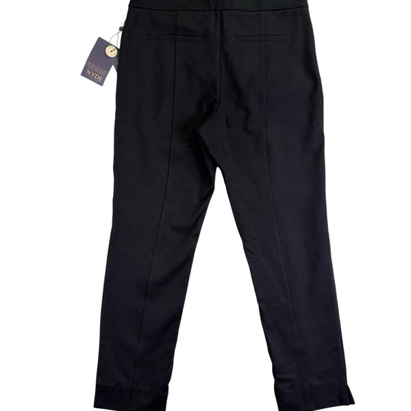 NYDJ Womens Black Ponte Ankle Pants Lightweight Slim Stretch Fit Modern Size 6