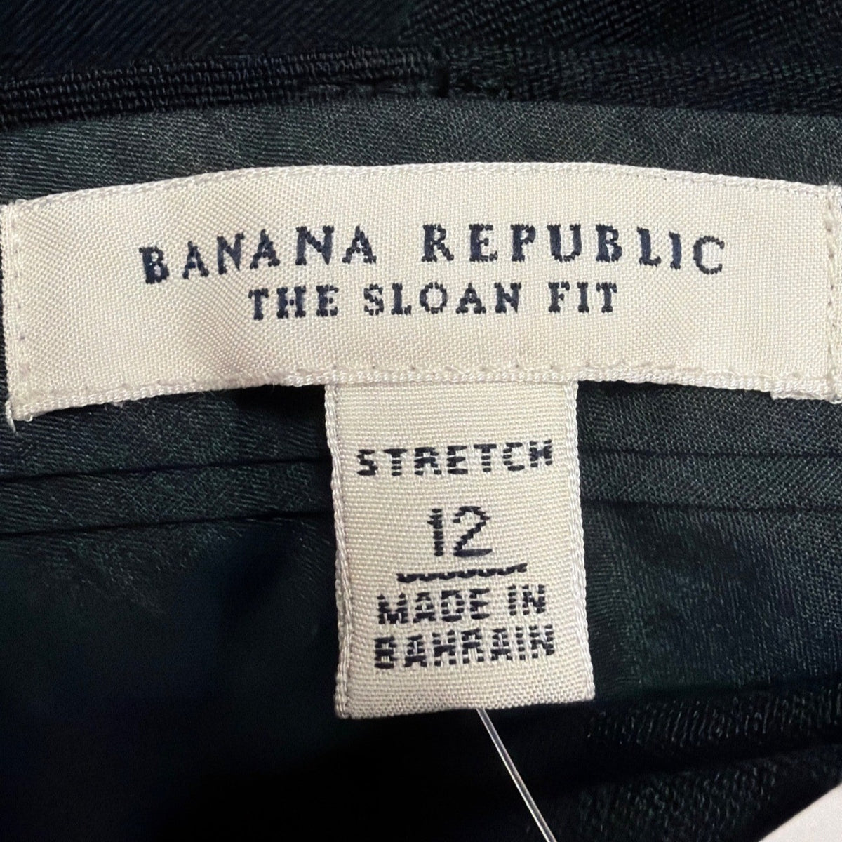 Banana Republic Womens Black Stretch Flare Pants The Sloan Fit Size 12