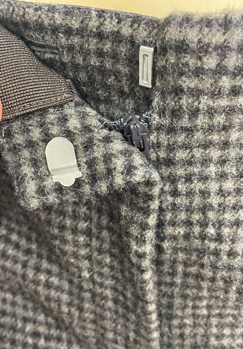 Theory Womens Brown Houndstooth Wool Pants Size 8 New