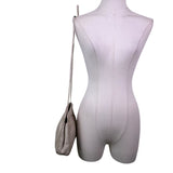 Morris Moskowitz Women’s Gray Leather Vintage Style Crossbody Handbag