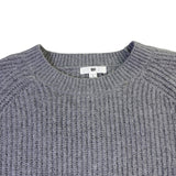 BP Womens Gray Ribbed Knit Crewneck Sweater Size S