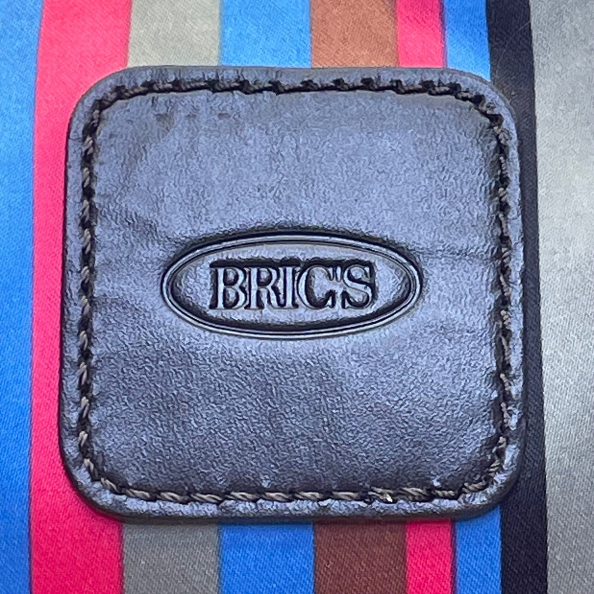 Brics Women’s Multicolor Nylon Striped Bag Adjustable Strap Crossbody Bag