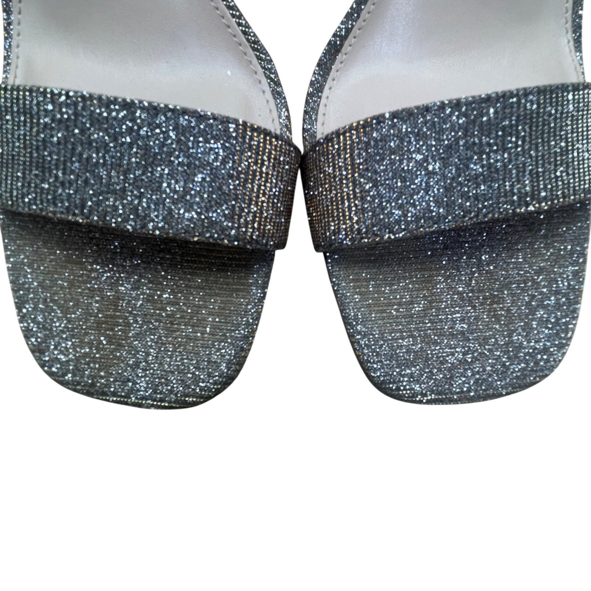 Kelly & Katie Women’s Bronze Glitter Ankle Strap Block Heel Caital Sandals Sz 9M