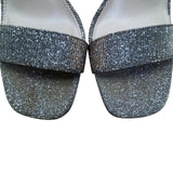 Kelly & Katie Women’s Bronze Glitter Ankle Strap Block Heel Caital Sandals Sz 9M