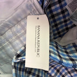 Banana Republic Women’s Blue & Black Plaid Wide-Leg Crop Pants Size 6 - New