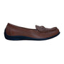 Hotter Women’s Brown Leather Comfort Sole Selena Loafers Size 9.5