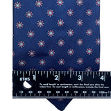 Marc Jeffries Mens Navy Silk Geometric Pattern Tie 100% Handmade Classic Italy