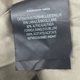 Purificacion Garcia Women's Gray Alpaca Long Buttoned Coat With Pockets Sz 42