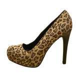 Kardashian Kollection Women’s Leopard Print Los Angeles High Heel Pumps Size 8M