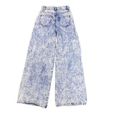ASOS Womens Acid Wash Wide-Leg Jeans100% Cotton Blue Made In Turkey Size 26/32