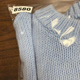 Loft Womens Light Blue & Brown Knit Striped Pullover Sweater Size XL