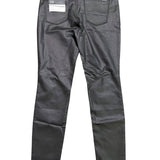White House Black Market Womens Black Coated High Rise Skinny Jeans Size 10