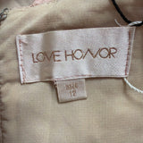Love Honor Womens Dusty Pink Sofia Dress Elegant Floral Design Size 12