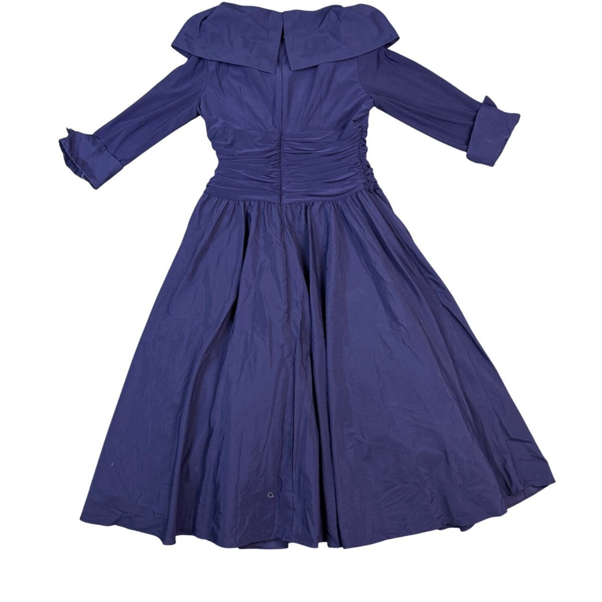 Jessica Howard Womens Navy Midi Fit & Flare Dress Size 12 Tag