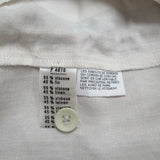 Lacoste Womens White Sleeveless Safari Vest Jacket With Pockets Size 38