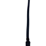 Vintage Black & Brown Leather Wrap Belt With Unique Loop Buckle Design For Women